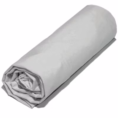 Drap housse 90×190 cm polyester microfibre LAGO gris bonnet 28 cm