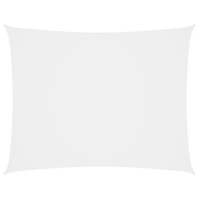 vidaXL Voile de parasol Tissu Oxford rectangulaire 2,5×4 m Blanc