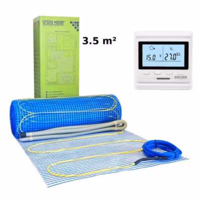 Kit chauffage au sol 3,5 m², 170 W/m² + HW500 thermostat programmable