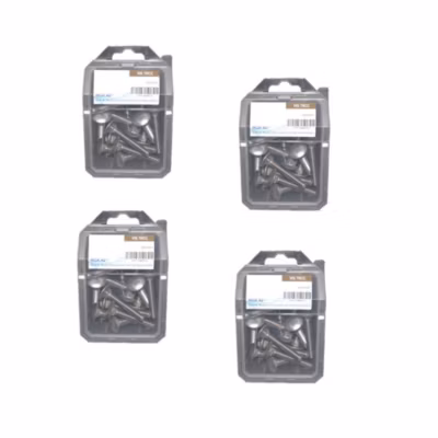 4 Coques de 20 Vis Tête Ronde Collet Carré TRCC 6 x 70 mm – Inox A2 – D-Work