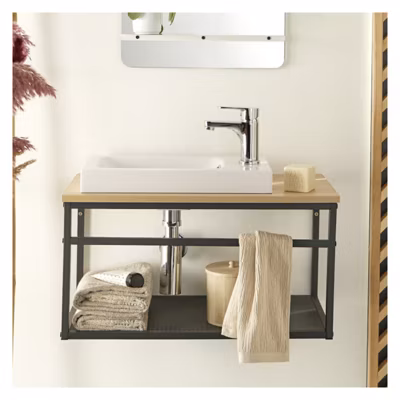 Ensemble lave-mains WILO grande largeur avec robinet 60cm