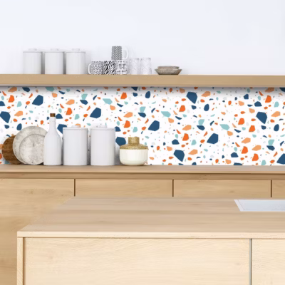 Crédence adhésive terrazzo 40×200 cm