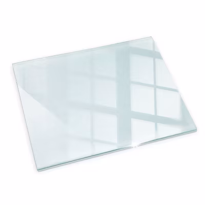 Plaque de Verre pour Cheminée Pare-étincelles Tulup 60×40 cm pour Poêle Verre Trempé