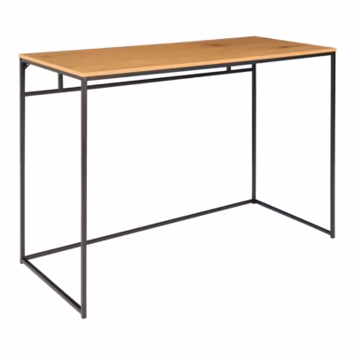 Bureau Moderne Vita, Marron, Métal, 45x100x75 cm, Seven Design
