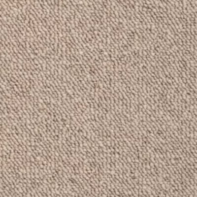Moquette pure laine vierge bouclée – Mallow – Beige – Rouleau de 4m x 8m