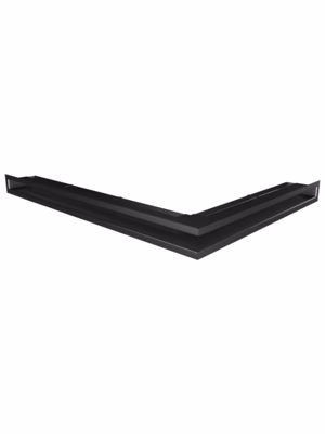 Grille d&rsquo;aération d&rsquo;angle pour cheminée 60x800x600 – Loft Angle gauche noir