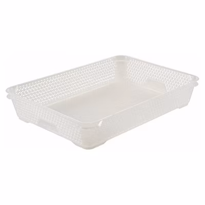 Corbeille de rangement A4 pour bureau et école – Transparent