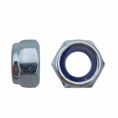 25 Ecrous Freins Indésserrables Bague Nylon M22 mm – DIN 985 – I8I – Zingué blanc – D-Work