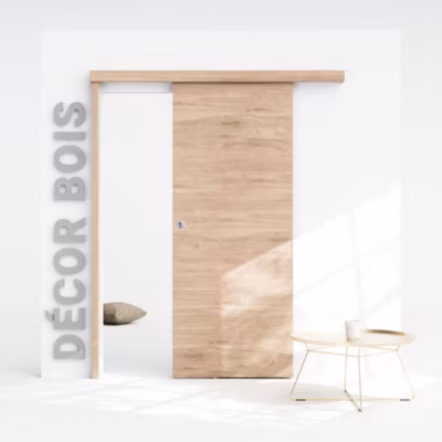 Porte Coulissante avec Rail – Denver 83 cm – Avec butée