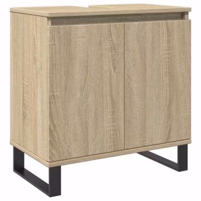 Armoire de bain chêne sonoma 58x33x60 cm bois d&rsquo;ingénierie vidaXL