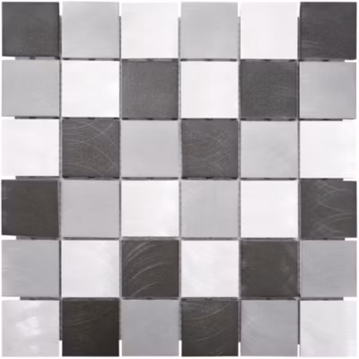 MOSAIQUE CARRE GRIS NOIR 1 PLAQUE 30,5 x 30,5 CM CASA LINEA