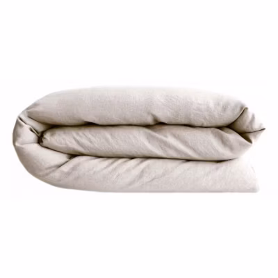 Housse de couette Palace 100% coton teint lavé Vent du sud – Palace Naturel – Housse de couette 200 x 200 cm