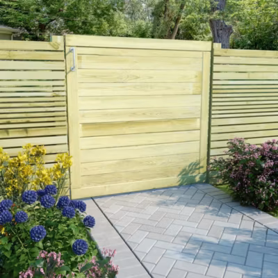 Portail de jardin,Porte de jardin,Portillons de jardin Bois de pin imprégné 100×100 cm 821351