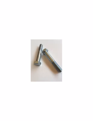 Corps de boulon filetage partiel Tête hexagonale TH M20X160 Classe 8.8 Pas fin Pas de 150 Acier zingué – 1 pièce