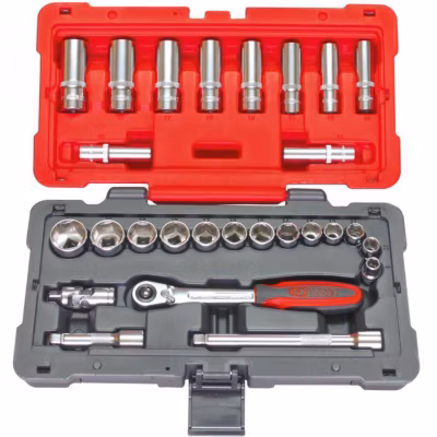 Coffret de douilles et accessoires ULTIMATE 38&Prime;, 27 pièces – KS Tools 922.0627