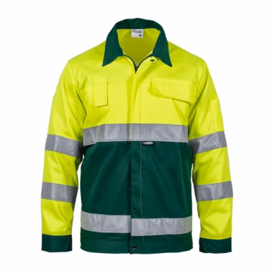 Blouson de travail Jaune FLUO Taille XL  Veste 5 poches haute visibilité VITO