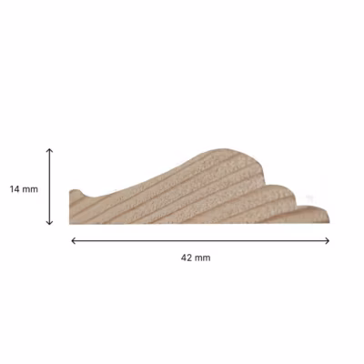 Nordlinger Pro Kit Moulures Soubassement  790518  Bois naturel  3 m  Décoration intérieure