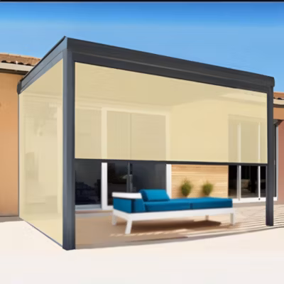 Store Screen NEOIA (Gris Clair micro perforée – Gris anthracite – 5,00 x 2,50m)