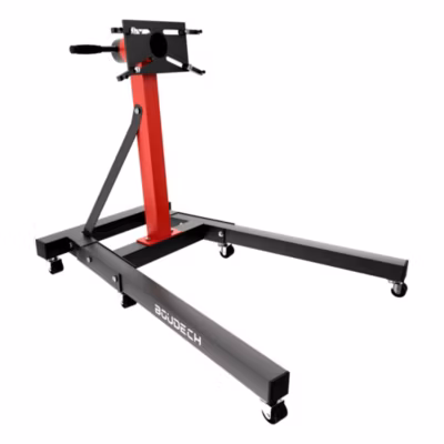 Keplero – Chevalet de Support pour Moteur max 900Kg en Acier avec Bras Pivotants à 360 Noir