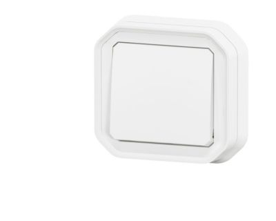 Interrupteur va-et-vient simple Legrand Plexo™ blanc encastrée