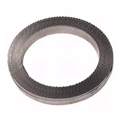 Rouleau de 50 M Lame de Scie à Ruban Bois 20 x 0,6 x Z8 mm – Denté, Avoyé, Affûté – Acier C75 – Diamwood