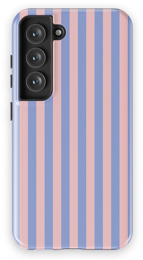 DripCase Coque Rayée Samsung Galaxy S23 | Coque arrière avec Mag | Motif Rayures | Coque Tendance Samsung Galaxy S23 avec Rayures Milkshake