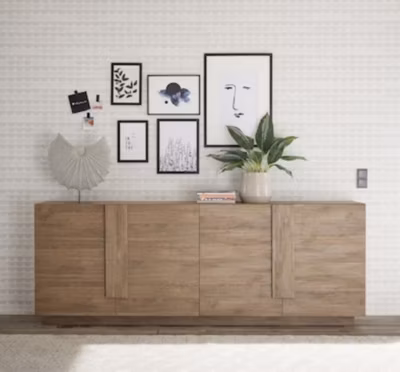 Buffet 4 portes JUPITER bois mercure 241 cm