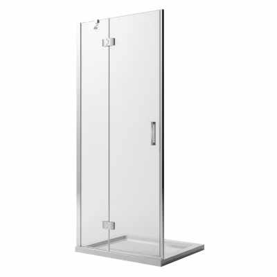 Porte Douche 70CM H190 Verre Transparent avec Easy-Clean mod. Flip Porte + Profil