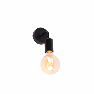Applique murale moderne noire 15,5 cm – Facile