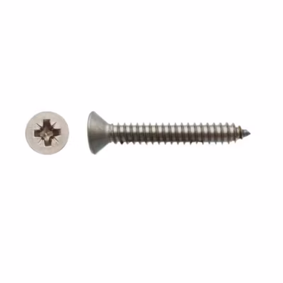 200 Vis à Tôle Tête Fraisée Pozidriv 3.5 x 25.4 mm – DIN 7982 – Inox A2 – D-Work
