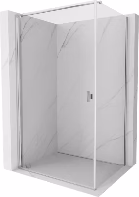 Mexen Mist-B cabine de douche pivotante 75 x 95 cm, transparent, chrome – 8A2T-075-095-01-00