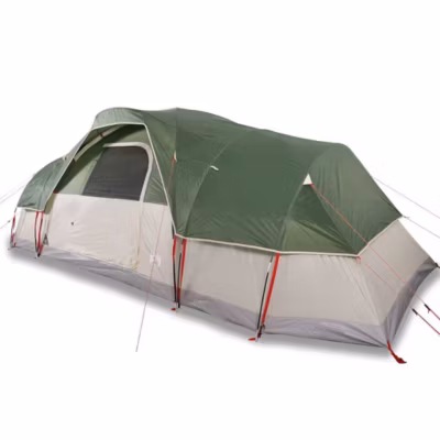 Tente à dôme 11 personnes vert imperméable vidaXL