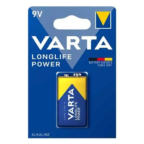 VARTA – 1 pile alcaline 6LR61 / 9V – 4922121411