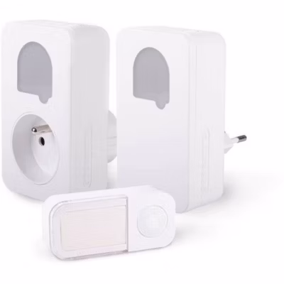 Carillons – SCS SENTINEL – SONE DUO – Sans fil et sans pile – Lot de 2 – Portée 150+50 metres – Auto-alimenté