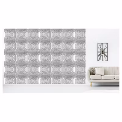 Papier peint intissé PLAQUES VICTORIENNES 400 x 270 cm (LxH) – Tapisserie murale panoramique XXL, Made in France par Scenolia