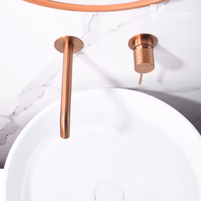Mitigeur de Lavabo Encastré Anti-Calcaire Or Rose Cuivré IMEX GENOVA GLG053/ORC