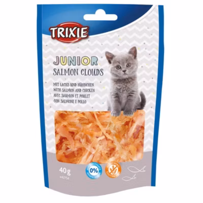 Friandise Junior saumon et poulet pour chat,  40 g