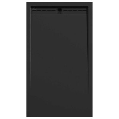 Receveur de douche Noir, finition Lisse Stone CACH, grille de couleur – 200 x 90 cm