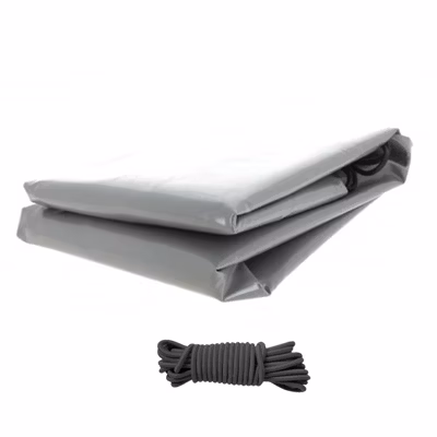 Bâche remorque 120 x 100 x 10 cm – PVC 640g/m² étanche & renforcé – Gris – Fabrication française