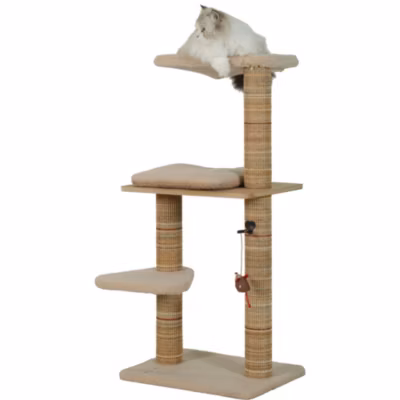 Arbre à chat boréal 105 cm beige pour chats