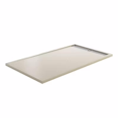 Style Plus – Receveur de Douche Extra-Plat – Résine Minérale – Élégant & Résistant – BEIGE – 140X80 CM