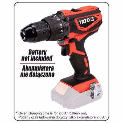 Perceuse visseuse a percussion yato te-cd 18/50 li-i bl batterie 40.0 Nm 18 V 5 Ah