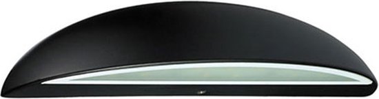Éclairage de jardin LED – Lampe d&rsquo;extérieur – Assato – Mur – Aluminium Zwart Mat – 3W Wit Naturel 4100K – Ovale
