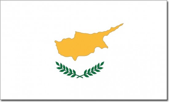 Drapeau de Chypre 90 x 150 cm Articles de fête – Articles de décoration pour supporters / fans sur le thème des pays de Chypre