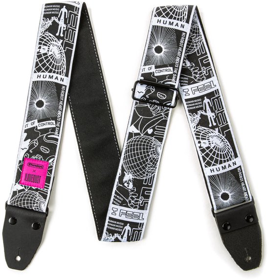 Dunlop ILOVEDUST Jacquard Strap ILD11 Robot Heart