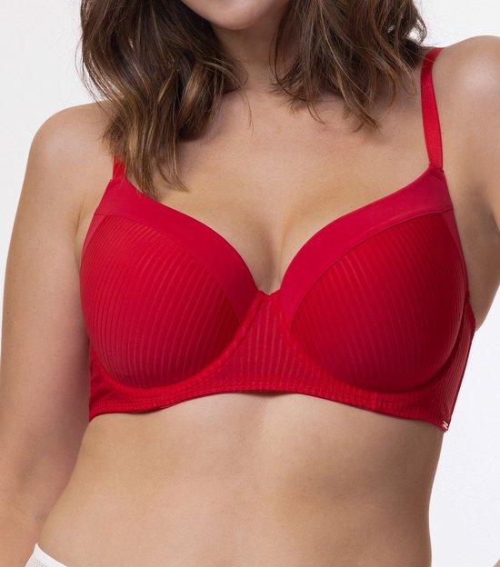 Dorina BH Carmen – BH -gorge T-shirt avec Armatures – 80E – Rouge