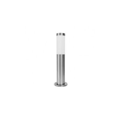 Potelet LED E27 15W étanche IP44 IK10 76mm 450mm Inox 304