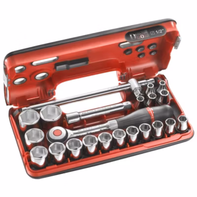 Coffret douilles cliquet rotatif FACOM S.360DBOX4PB