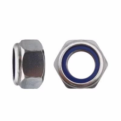 200 Ecrous Freins Indésserrables Bague Nylon M8 mm – DIN 985 – Inox A4 – D-Work