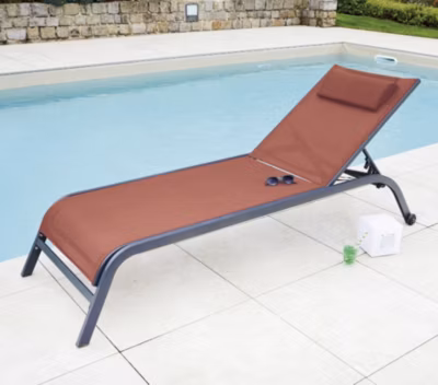 Bain de soleil en acier   terracotta   GOZO – Ozalide